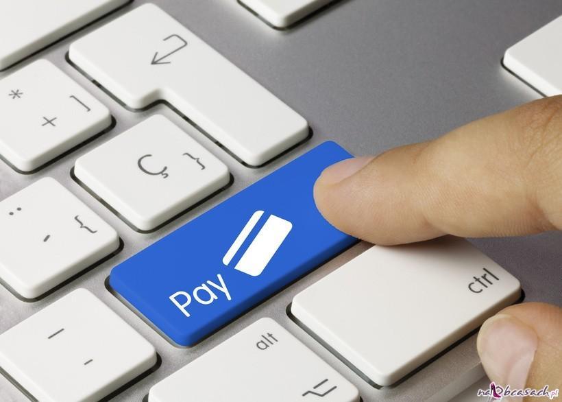 Pay credit card keyboard. Finger