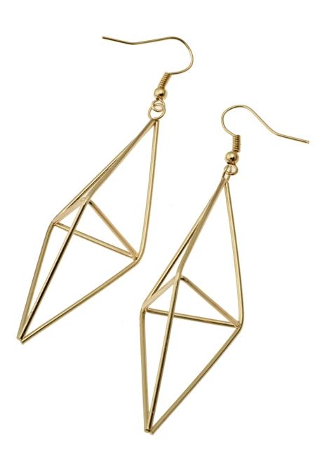 CLAIRES_AW14_3D Geometric Earrings