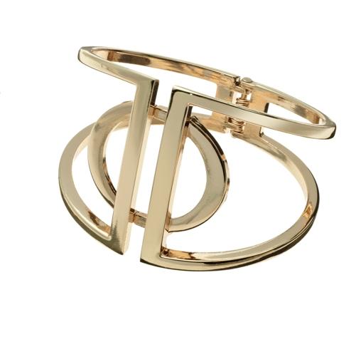 CLAIRES_AW14_Gold Geometric Bracelet