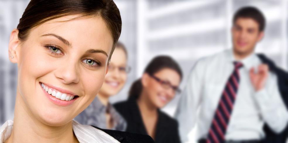Group of young businesspeople