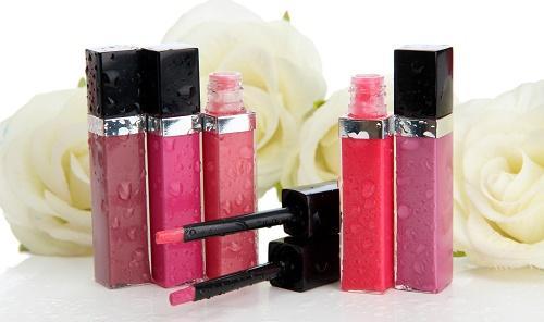 Beautiful lip glosses, isolated on white