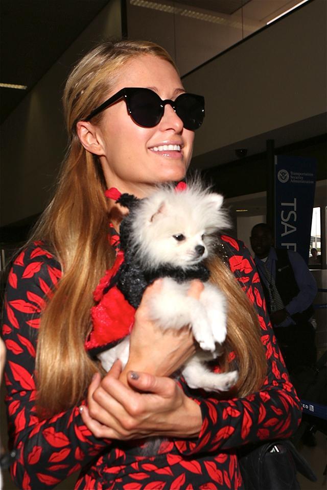 Paris Hilton at Los Angeles International Airport (LAX)