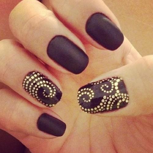 Lush-Black-Nail-Designs