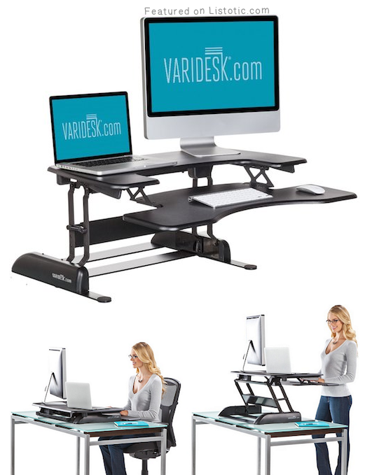 6.-Get-an-adjustable-desk-top-so-you-can-stand-and-sit.-11-Sneaky-Ways-To-Burn-More-Calories-Every-Day