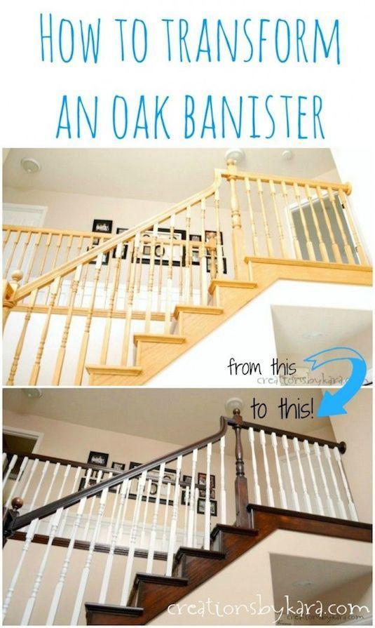 16.-Update-your-oak-banisters-with-paint-and-stain.-14.-Use-Rust-Oleum-to-paint-outdated-brass-faucets-and-fixtures-27-Easy-Remodeling-Projects-That-Will-Completely-Transform-Your-Home-1