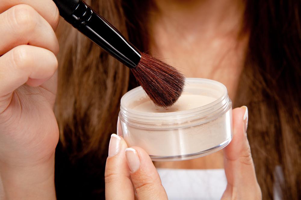 Close-up photo of face powder