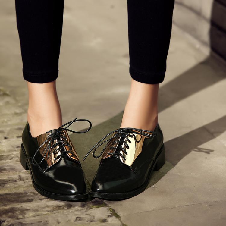 2015-new-Spring-autumn-oxford-women-Genuine-leather-shoes-Oxford-shoes-for-women-Brogues-Leisure-vintage