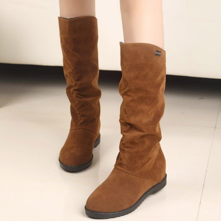 big-size-2015-Autumn-Winter-stylish-flat-flock-shoes-fashion-knee-high-boots-women-casual-shoes