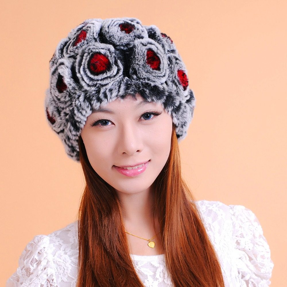 2015-New-Fashion-Women-s-Hats-Peony-Lady-Caps-Crochet-Fur-Hat-Autumn-Winter-Warm-Women