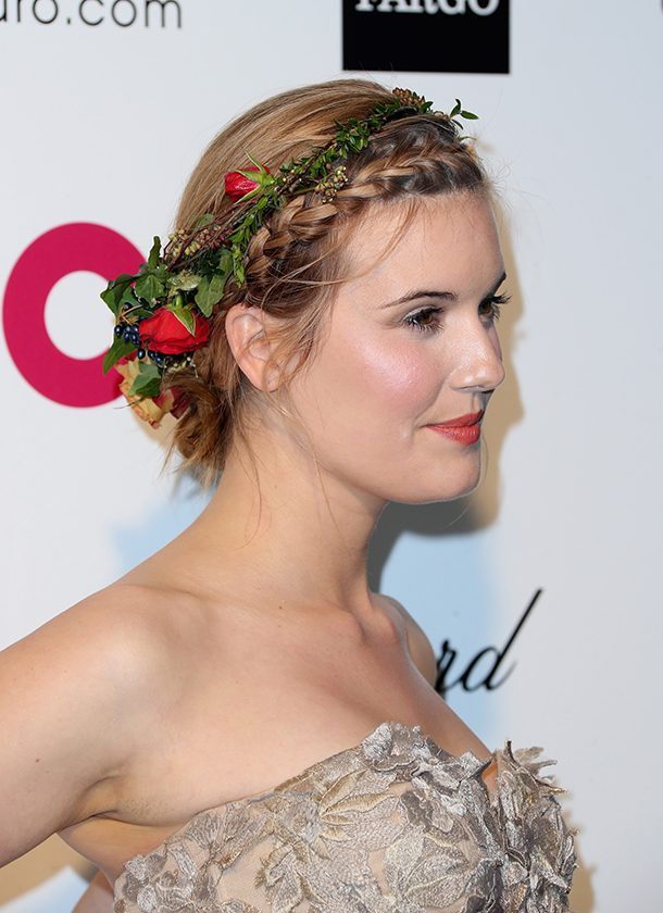 WEST HOLLYWOOD, CA - FEBRUARY 22: Actress Maggie Grace attends the 23rd Annual Elton John AIDS Foundation's Oscar Viewing Party on February 22, 2015 in West Hollywood, California. (Photo by Frederick M. Brown/Getty Images)