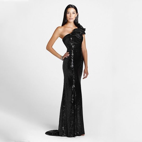 long-black-sequin-dress