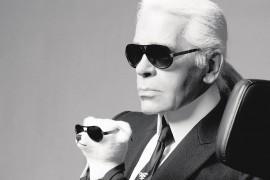 Karl Lagerfeld jako lalka Barbie