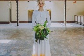 NOWA MODA w trendach weselnych: farbowana suknia ślubna