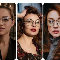 trzy twarze w super okularach 